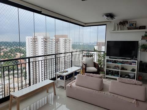 VARANDA de Apartamento à venda, cobertura - Padrão com 131 m², 3 quartos e 3 vagas em Vila Santa Catarina - São Paulo