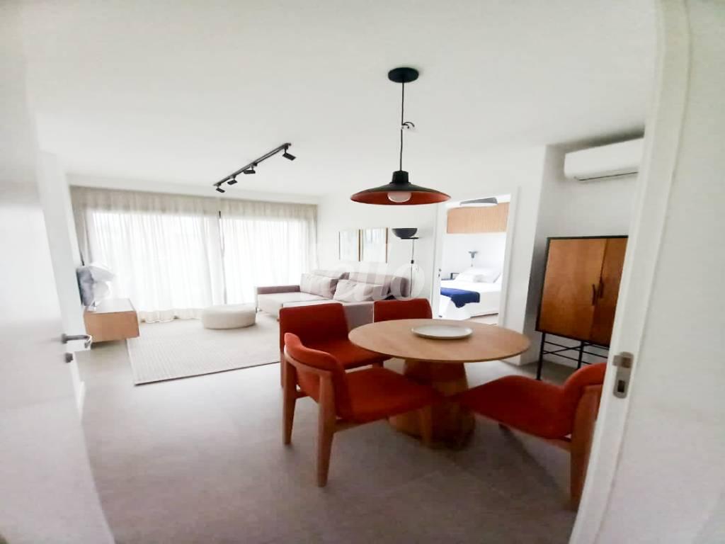 SALA de Apartamento para alugar, Padrão com 48 m², 1 quarto e 1 vaga em Pinheiros - São Paulo