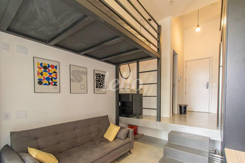 DORMITORIO de Apartamento à venda, Padrão com 25 m², 1 quarto e em Vila Mariana - São Paulo