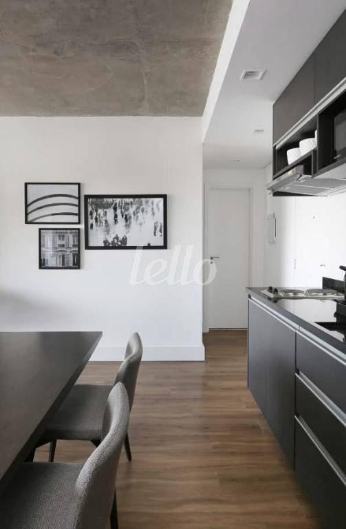 SALA JANTAR de Apartamento para alugar, Padrão com 70 m², 1 quarto e 1 vaga em Cidade Monções - São Paulo
