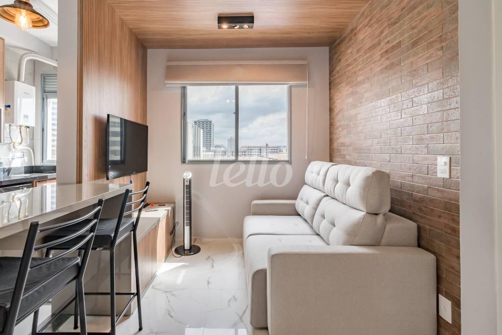 SALA de Apartamento para alugar, Padrão com 30 m², 1 quarto e em Várzea da Barra Funda - São Paulo