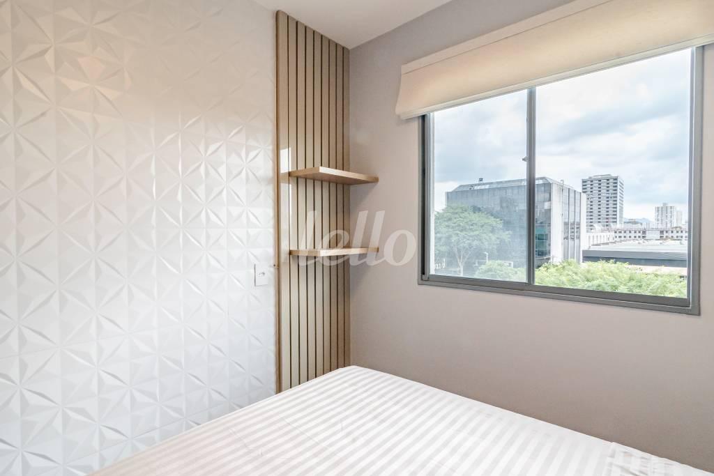 DORMITORIO de Apartamento para alugar, Padrão com 30 m², 1 quarto e em Várzea da Barra Funda - São Paulo