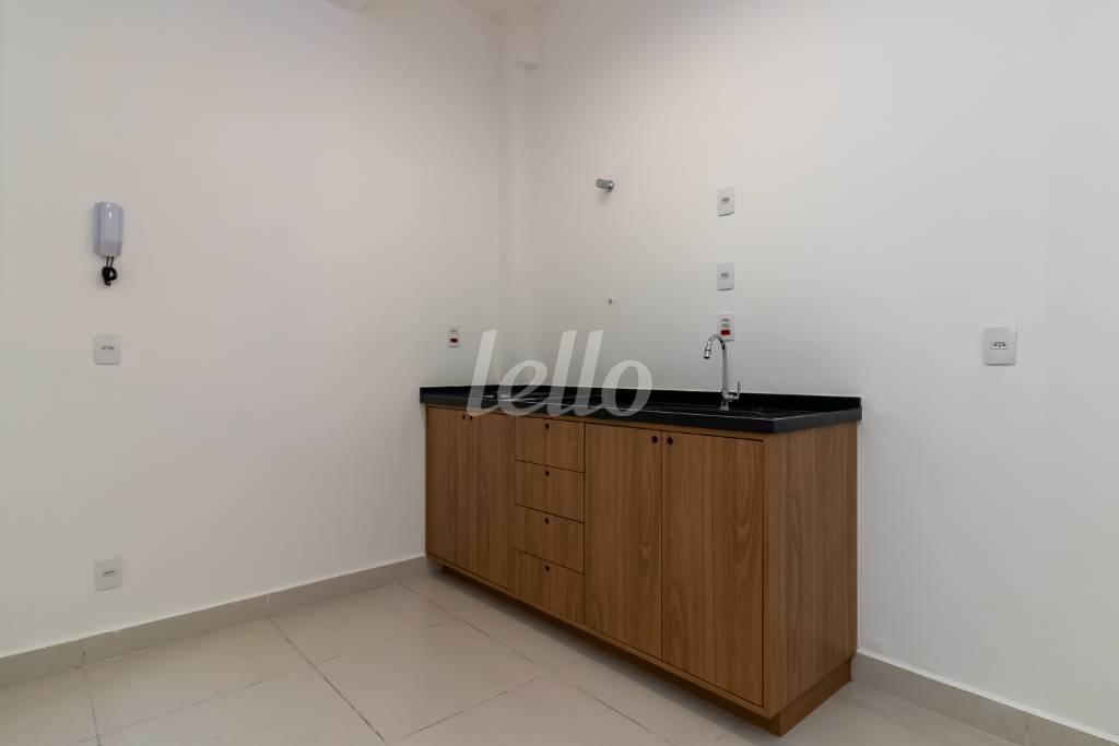 COZINHA de Apartamento para alugar, Padrão com 32 m², 1 quarto e em Brás - São Paulo