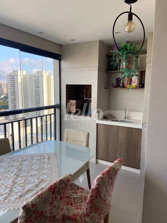 VARANDA GOURMET de Apartamento à venda, Padrão com 88 m², 2 quartos e 2 vagas em Jardim - Santo André