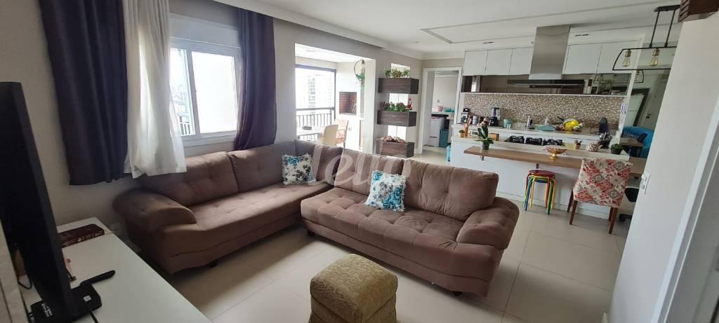SALA de Apartamento à venda, Padrão com 88 m², 2 quartos e 2 vagas em Jardim - Santo André