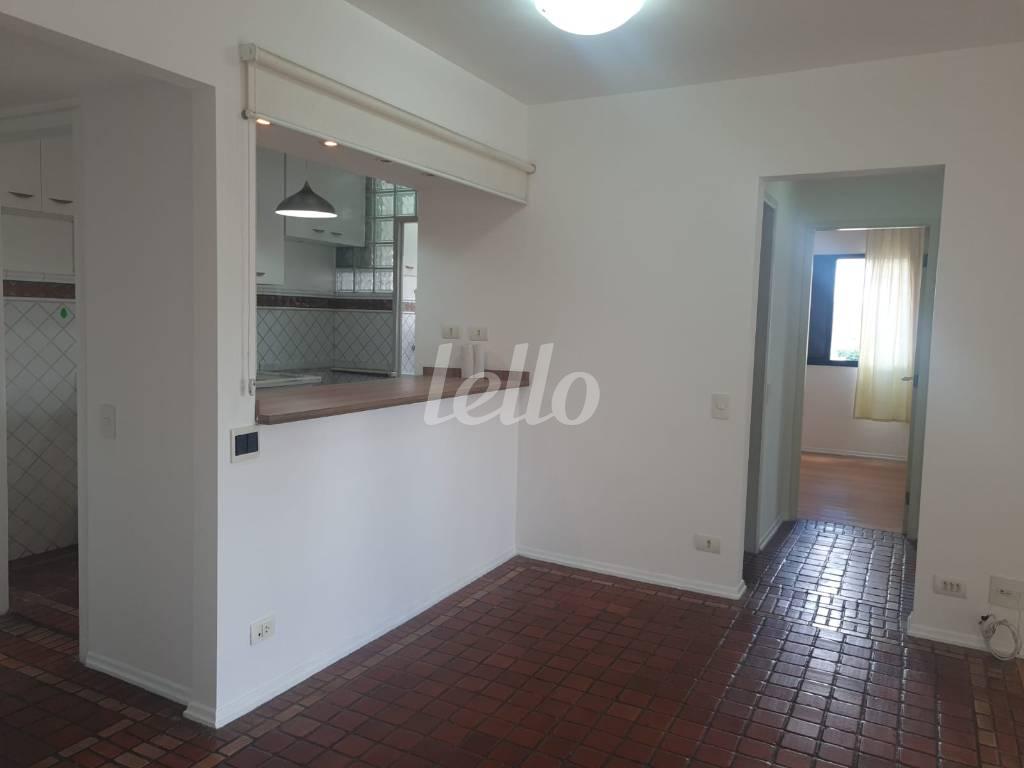SALA de Apartamento para alugar, Padrão com 65 m², e 2 vagas em Vila Indiana - São Paulo
