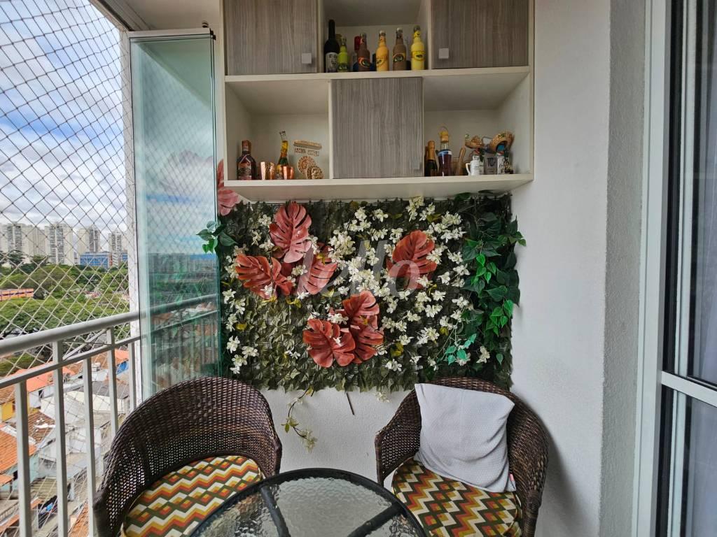SACADA de Apartamento à venda, Padrão com 73 m², 3 quartos e 1 vaga em Mooca - São Paulo