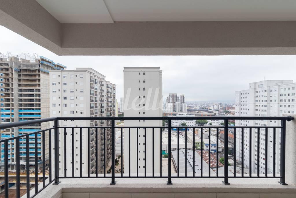 VARANDA SALA de Apartamento à venda, Padrão com 82 m², 2 quartos e 2 vagas em Brás - São Paulo