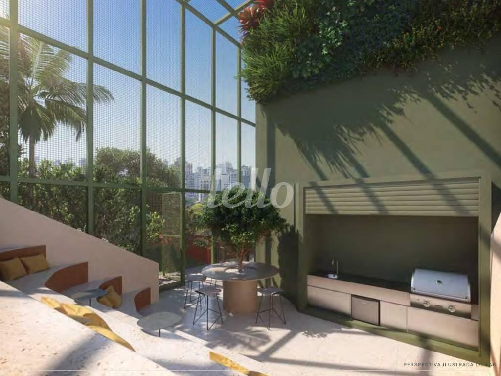 PERSPECTIVA DO BAR de Apartamento à venda, Padrão com 96 m², 2 quartos e 1 vaga em Vila Anglo Brasileira - São Paulo