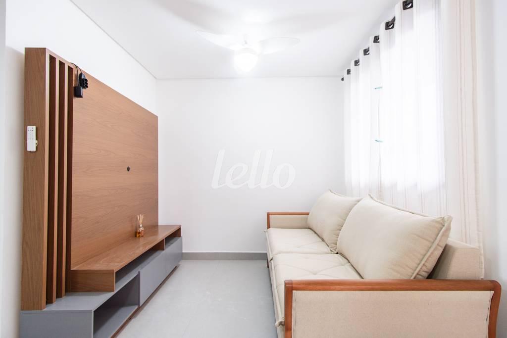 01SALA_002 de Apartamento para alugar, Padrão com 37 m², 1 quarto e 1 vaga em Chácara Mafalda - São Paulo