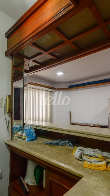 COZINHA de Apartamento para alugar, Padrão com 41 m², 1 quarto e 1 vaga em Indianópolis - São Paulo