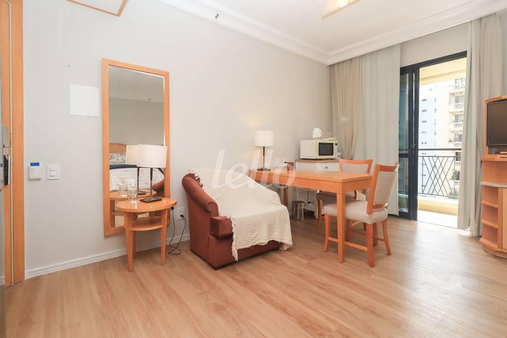 COZINHA de Apartamento para alugar, Padrão com 28 m², e 1 vaga em Higienópolis - São Paulo