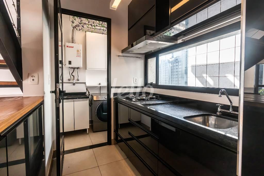 COZINHA de Apartamento para alugar, Duplex com 64 m², 1 quarto e 1 vaga em Vila Olímpia - São Paulo