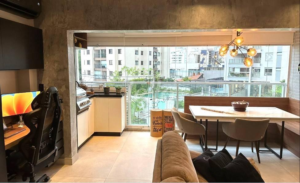 SALA de Apartamento à venda, Padrão com 65 m², 1 quarto e 2 vagas em Vila Mariana - São Paulo
