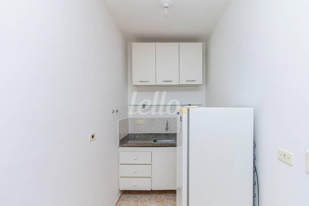 COZINHA de Apartamento para alugar, Padrão com 40 m², 1 quarto e 1 vaga em Mirandopolis - São Paulo