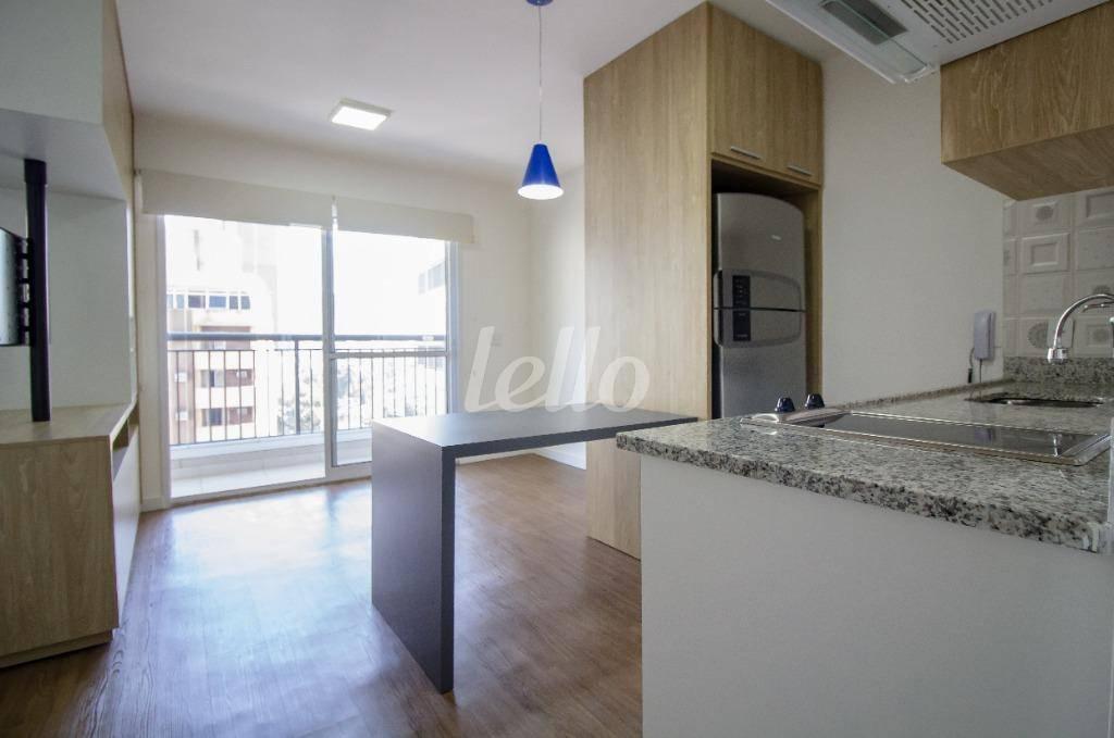 COZINHA de Apartamento para alugar, Padrão com 38 m², 1 quarto e 1 vaga em Consolação - São Paulo
