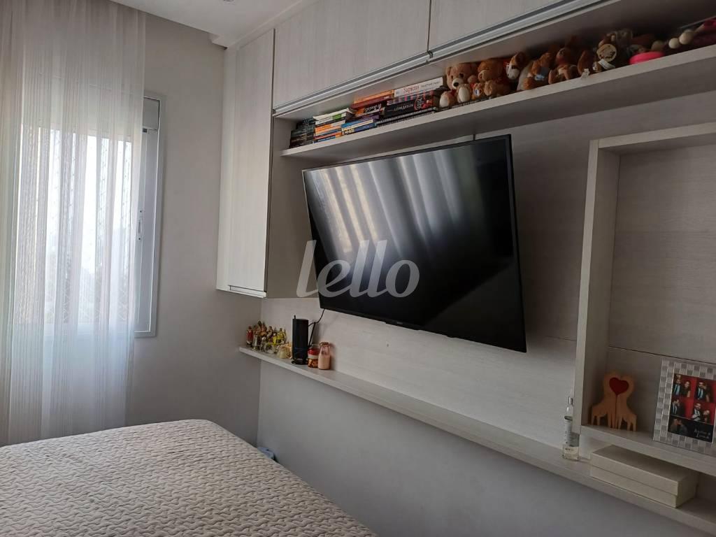 DORMITORIO de Apartamento à venda, Padrão com 68 m², 2 quartos e 2 vagas em Vila Prudente - São Paulo