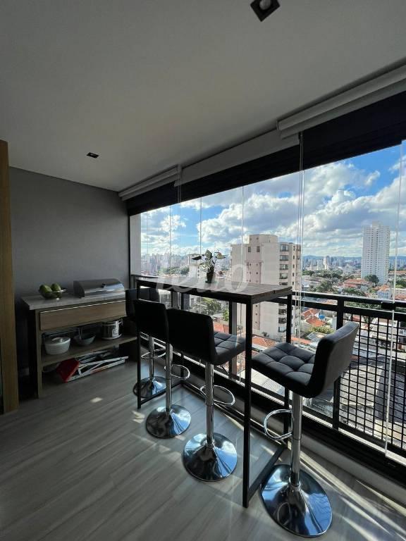 VARANDA de Apartamento à venda, Padrão com 59 m², 2 quartos e 1 vaga em Vila Dom Pedro I - São Paulo