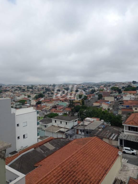 VISTA DA COBERTURA de Apartamento à venda, cobertura - Padrão com 100 m², 2 quartos e 1 vaga em Vila Alzira - Santo André