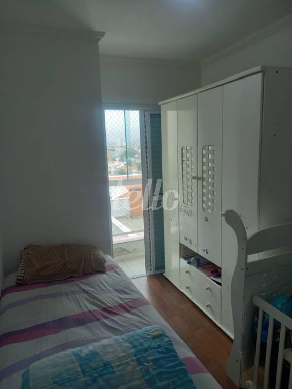 DORMITÓRIO de Apartamento à venda, cobertura - Padrão com 100 m², 2 quartos e 1 vaga em Vila Alzira - Santo André