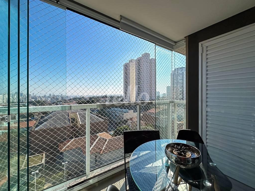 VARANDA de Apartamento à venda, Padrão com 49 m², 1 quarto e 1 vaga em Vila Dom Pedro I - São Paulo