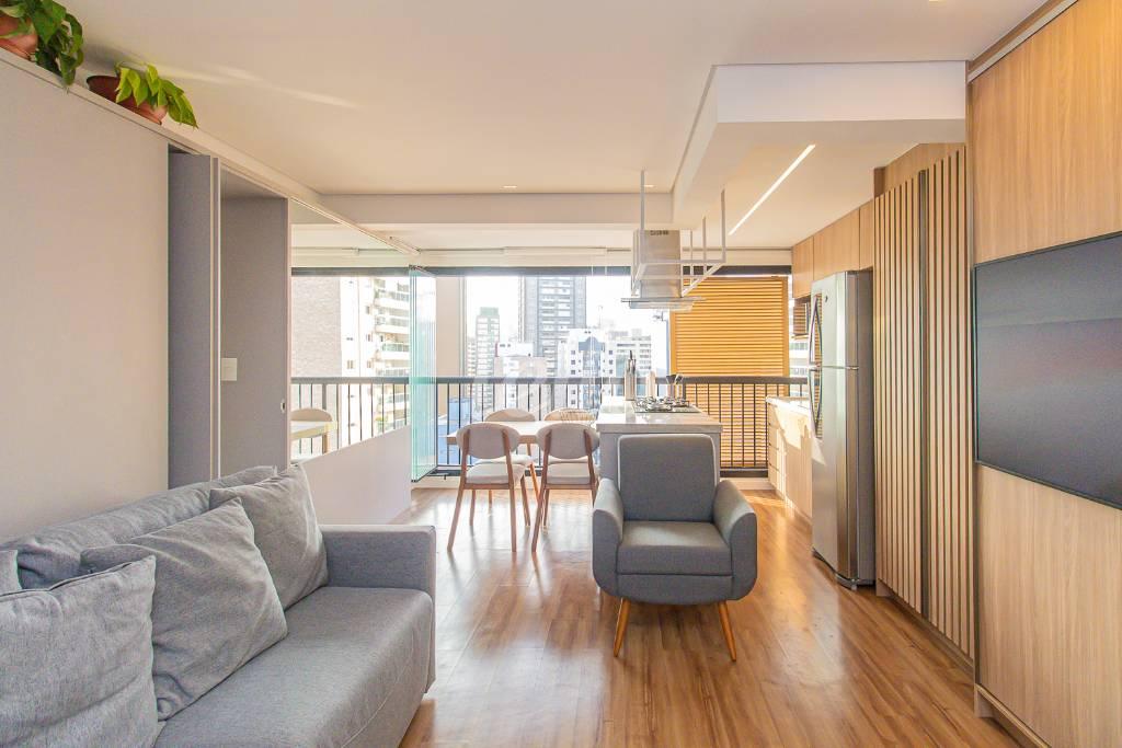 SALA de Apartamento para alugar, Padrão com 44 m², 1 quarto e 1 vaga em Vila Mariana - São Paulo