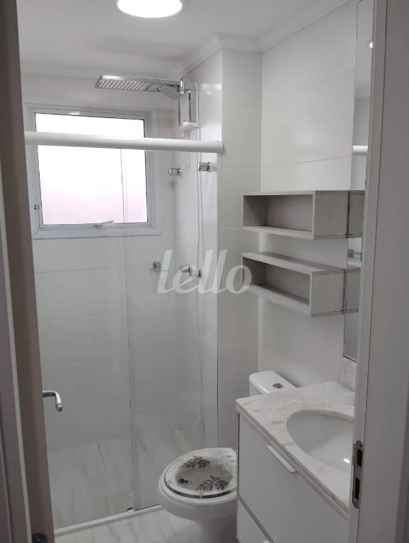 BANHEIRO de Apartamento à venda, Padrão com 43 m², 2 quartos e 1 vaga em Campestre - Santo André