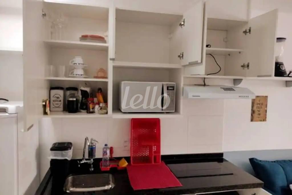 COZINHA de Apartamento para alugar, Studio com 24 m², 1 quarto e em Vila Clementino - São Paulo