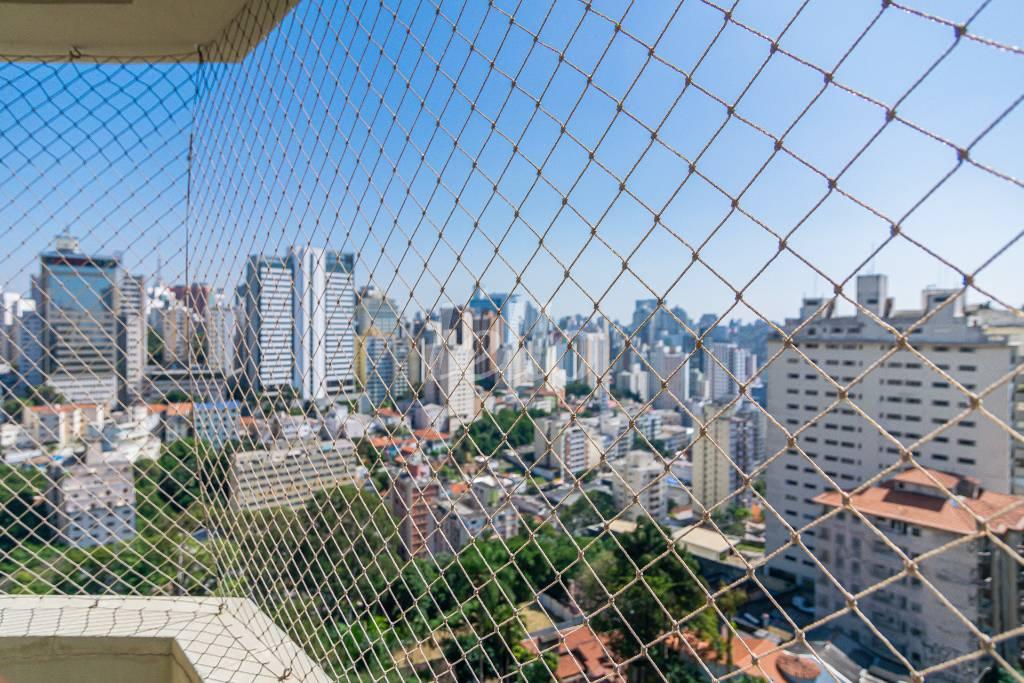 VARANDA de Apartamento para alugar, Flat com 35 m², 1 quarto e 1 vaga em Morro dos Ingleses - São Paulo
