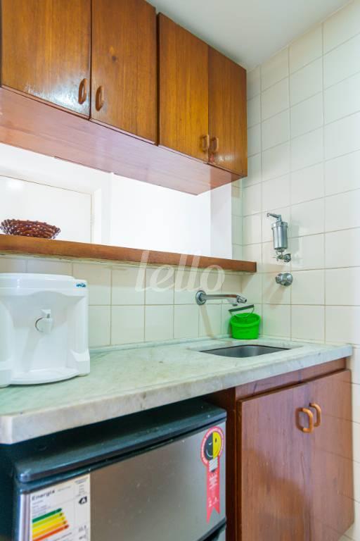 COZINHA de Apartamento para alugar, Flat com 35 m², 1 quarto e 1 vaga em Morro dos Ingleses - São Paulo
