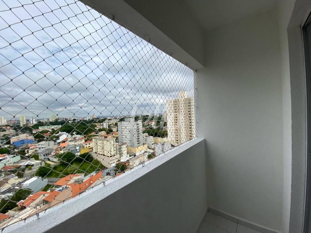 SACADA de Apartamento à venda, Padrão com 52 m², 2 quartos e 1 vaga em Vila Alpina - Santo André