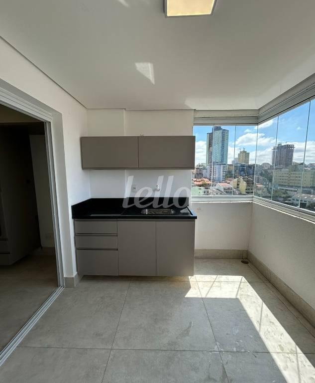 VARANDA de Apartamento para alugar, Padrão com 67 m², 2 quartos e 2 vagas em Jardim do Carmo - Santo André