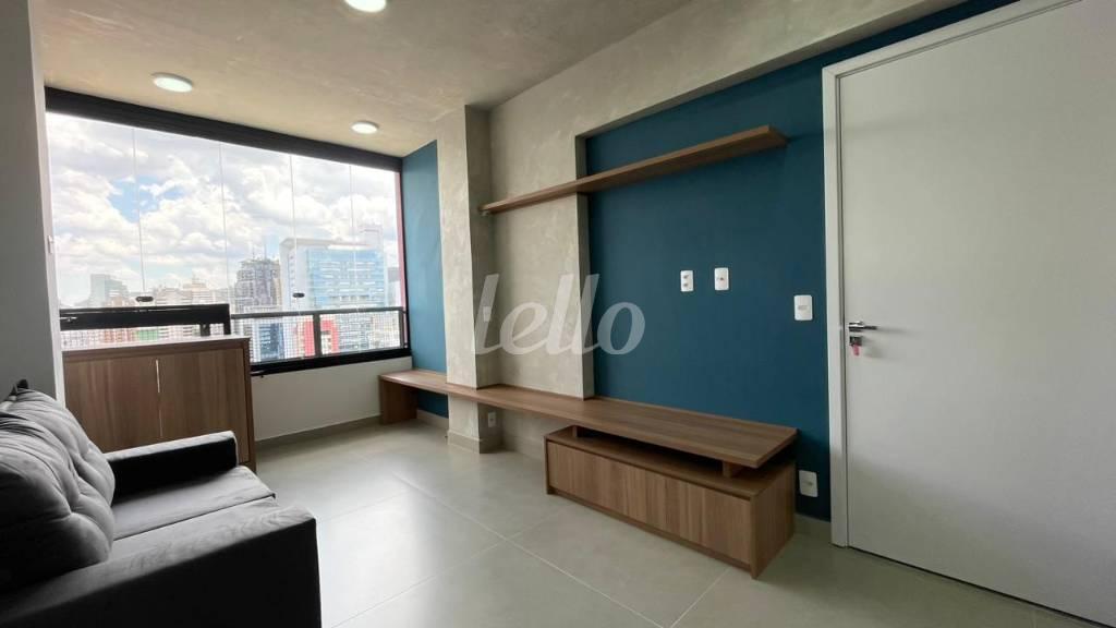 STUDIO de Apartamento para alugar, Padrão com 34 m², 1 quarto e 1 vaga em Consolação - São Paulo