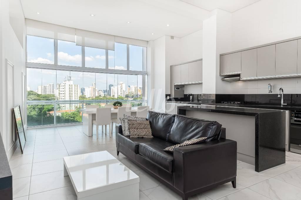 FOTO-031 de Apartamento para alugar, Padrão com 85 m², 1 quarto e 2 vagas em Brooklin Paulista - São Paulo