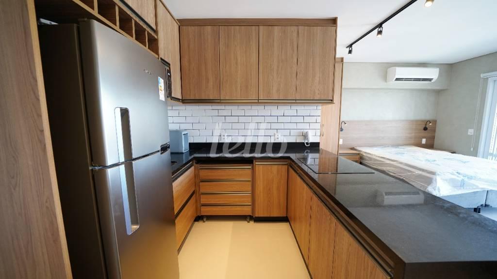 COZINHA de Apartamento à venda, Studio com 42 m², 1 quarto e 1 vaga em Campo Belo - São Paulo