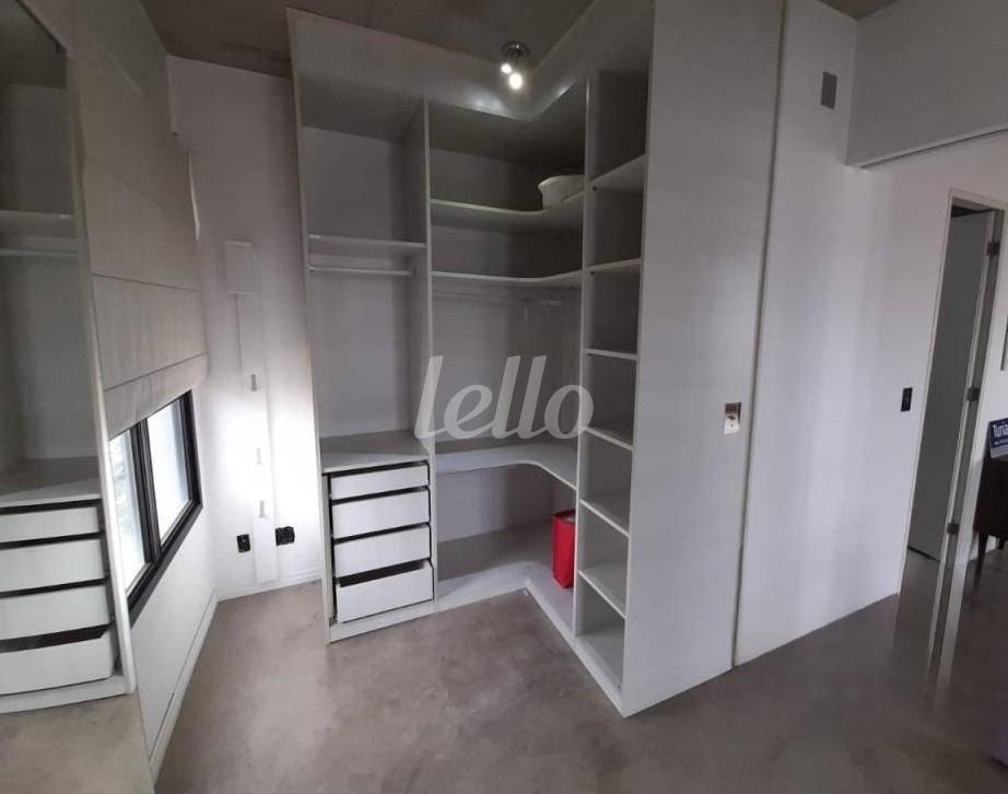 DORMITORIO de Apartamento para alugar, Padrão com 70 m², 1 quarto e 1 vaga em Mooca - São Paulo