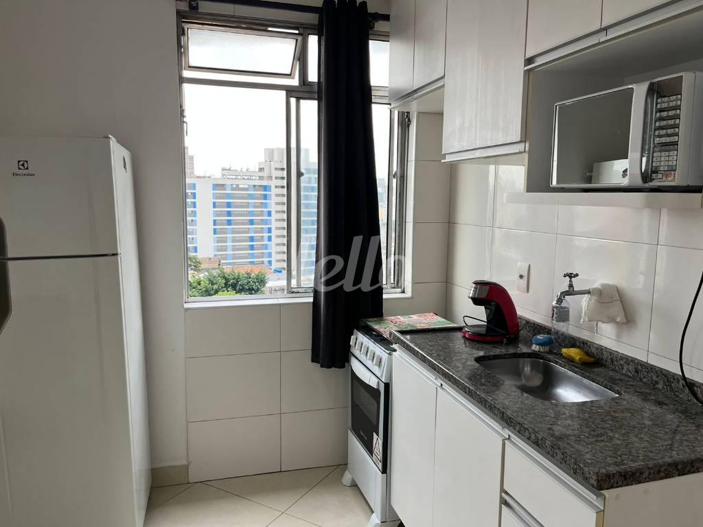 COZINHA de Apartamento para alugar, Padrão com 33 m², 1 quarto e em Bela Vista - São Paulo