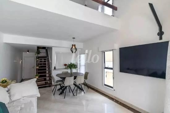 LIVING de Apartamento à venda, Duplex com 75 m², 1 quarto e 1 vaga em Itaim Bibi - São Paulo