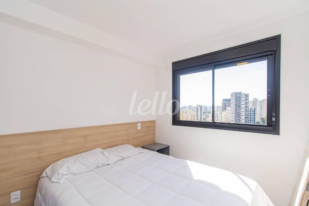 DORMITORIO 1 de Apartamento para alugar, Padrão com 35 m², 1 quarto e em Mirandopolis - São Paulo