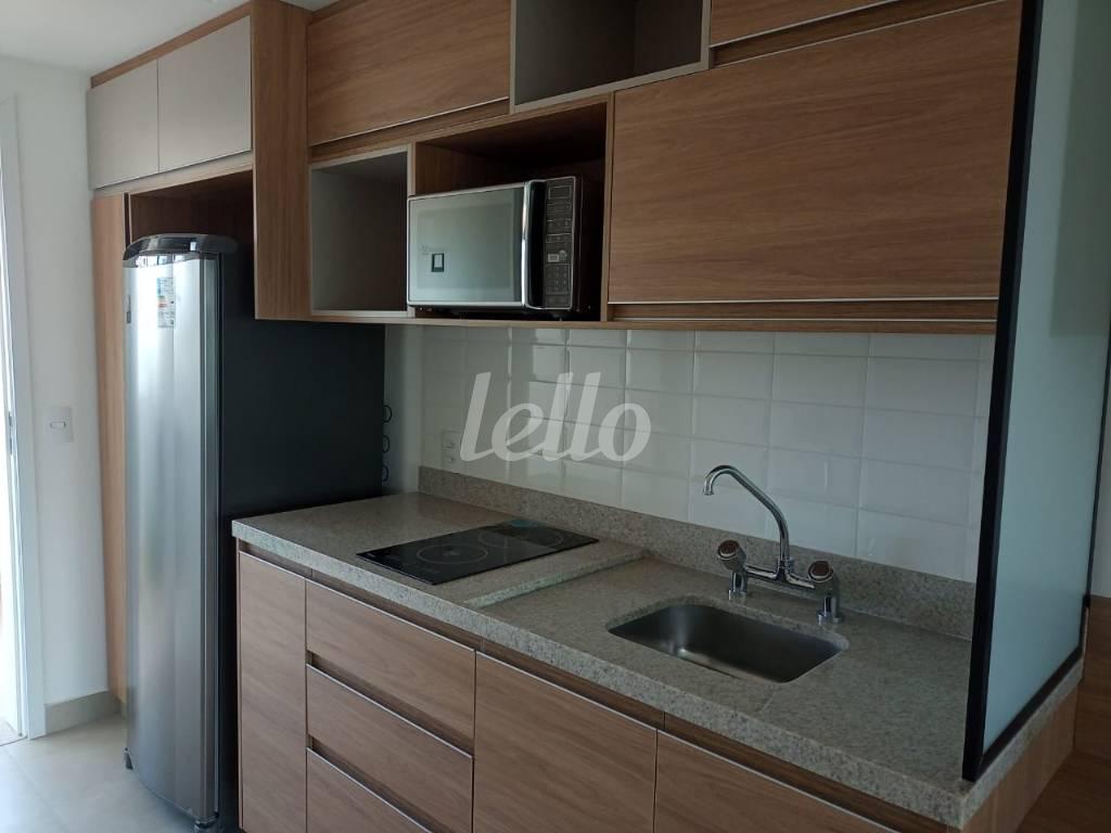 COZINHA de Apartamento para alugar, Padrão com 33 m², 1 quarto e em Vila Cordeiro - São Paulo