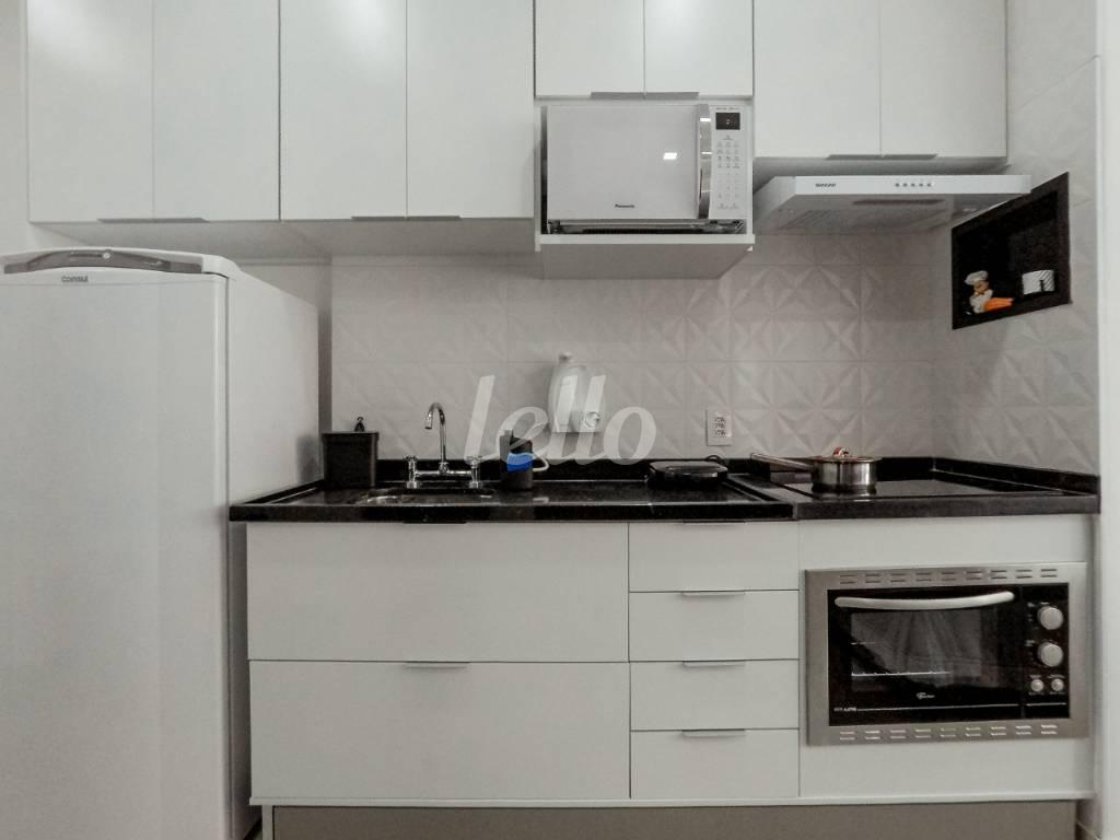 COZINHA de Apartamento à venda, Studio com 26 m², 1 quarto e em Vila Clementino - São Paulo