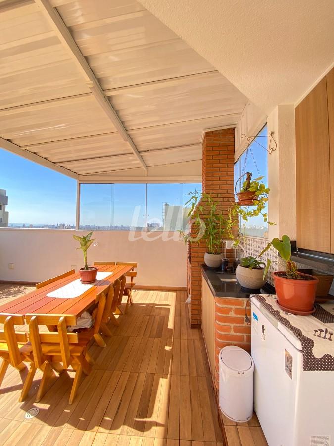 ESPAÇO GOURMET de Apartamento à venda, cobertura - Padrão com 137 m², 3 quartos e 2 vagas em Vila Gomes Cardim - São Paulo