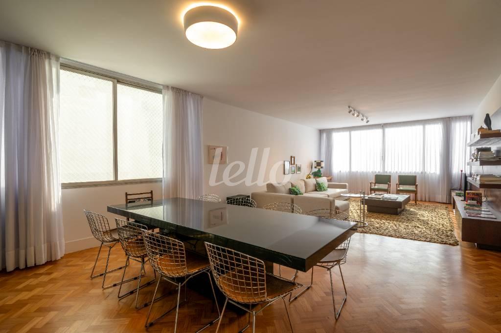 SALA DE JANTAR de Apartamento para alugar, Padrão com 207 m², 3 quartos e 1 vaga em Jardim Paulista - São Paulo