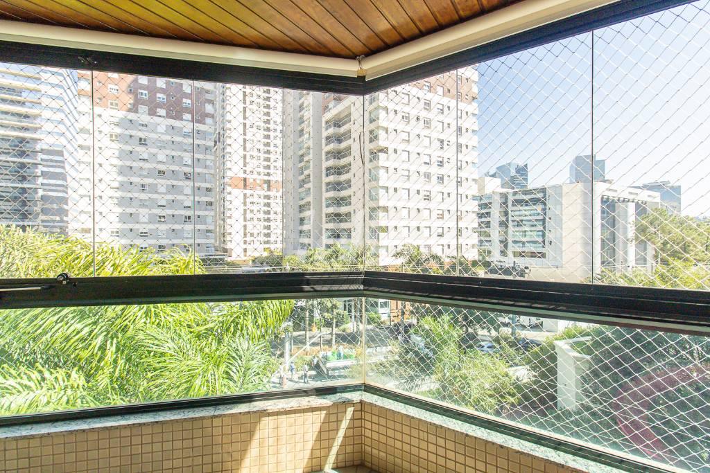 SACADA de Apartamento para alugar, Padrão com 137 m², 3 quartos e 2 vagas em Santo Amaro - São Paulo