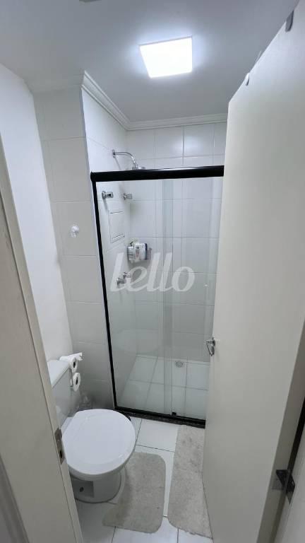 BANHEIRO de Apartamento à venda, Loft com 42 m², 1 quarto e 1 vaga em Jardim Três Marias - São Bernardo do Campo