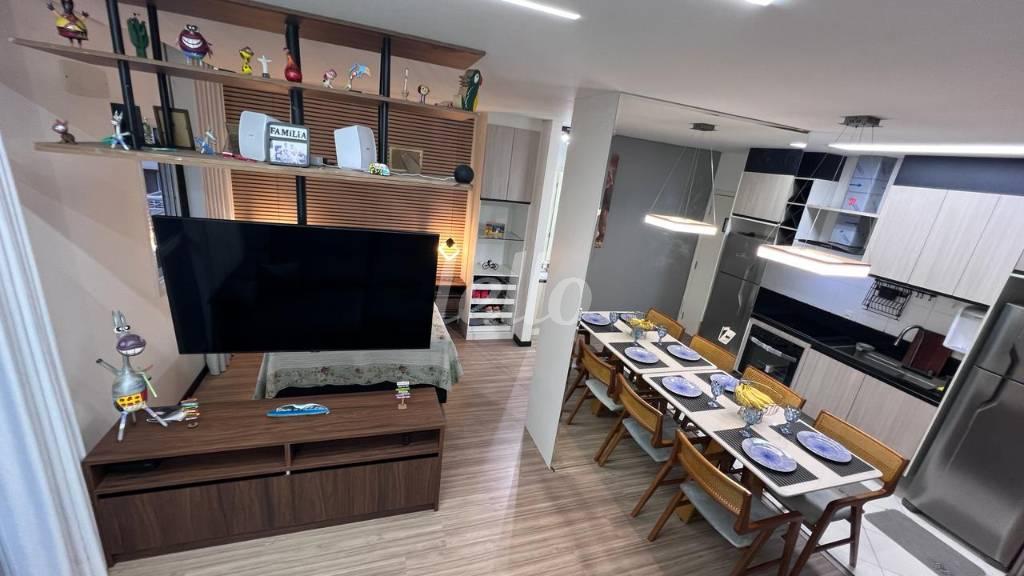 SALA de Apartamento à venda, Loft com 42 m², 1 quarto e 1 vaga em Jardim Três Marias - São Bernardo do Campo