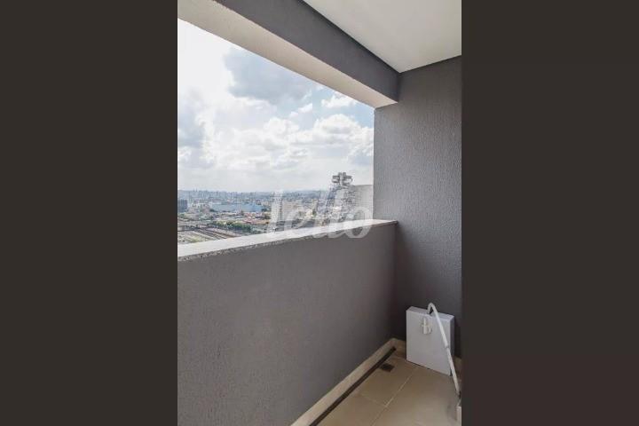 VARANDA de Apartamento à venda, Studio com 23 m², 1 quarto e em Quarta Parada - São Paulo