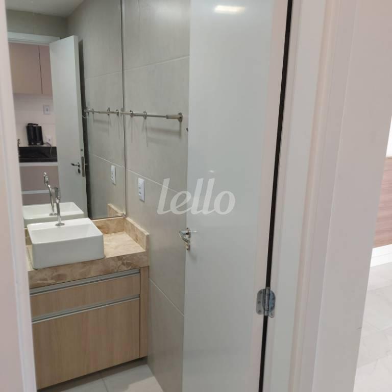 BANHEIRO de Apartamento à venda, Studio com 24 m², 1 quarto e 1 vaga em Jardim São Paulo - São Paulo