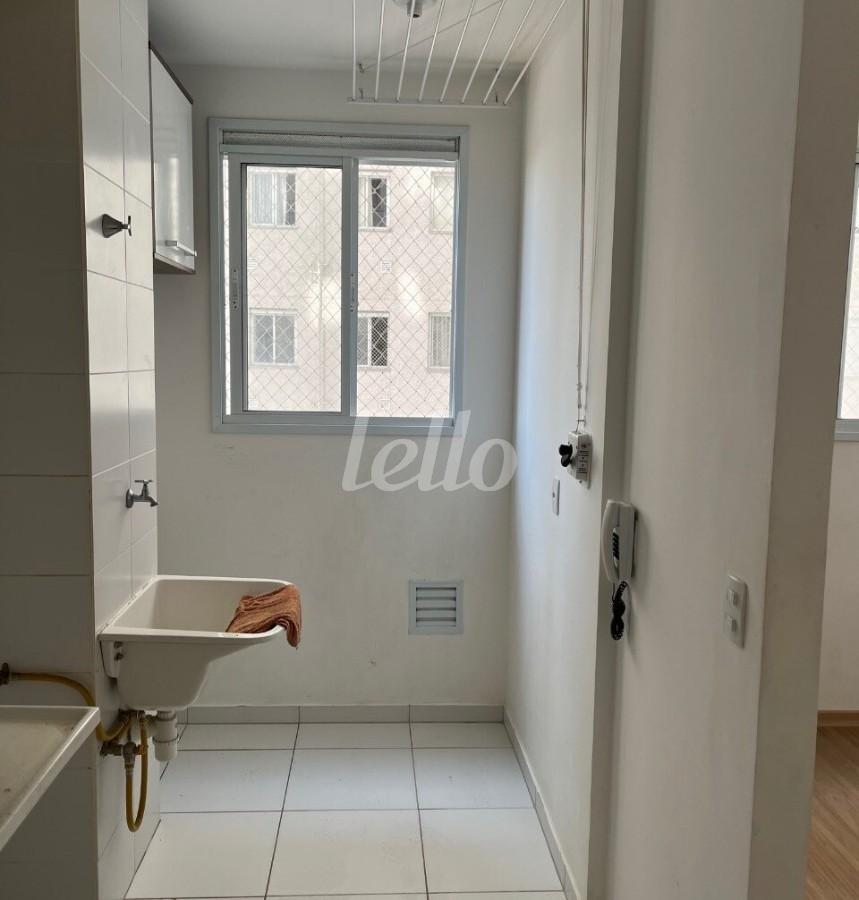 ÁREA DE SERVIÇO de Apartamento para alugar, Padrão com 38 m², 2 quartos e em Brás - São Paulo