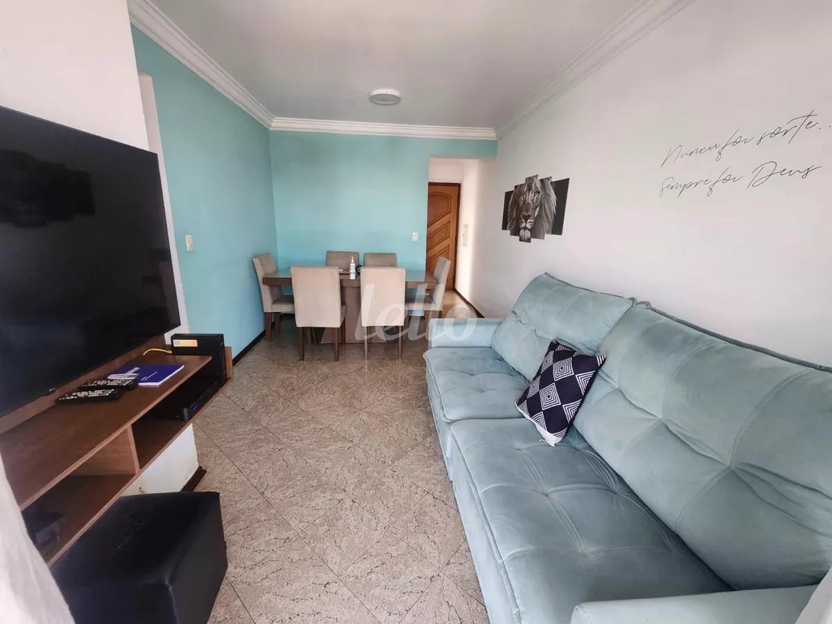 SALA de Apartamento à venda, Padrão com 66 m², 3 quartos e 1 vaga em Chácara Belenzinho - São Paulo